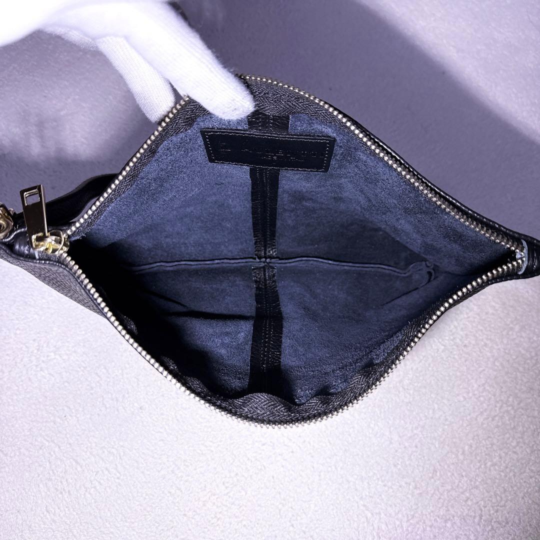 完売品【未使用】オウレンティ ポーチ付きトートバッグ 3way A4 黒 シボ革