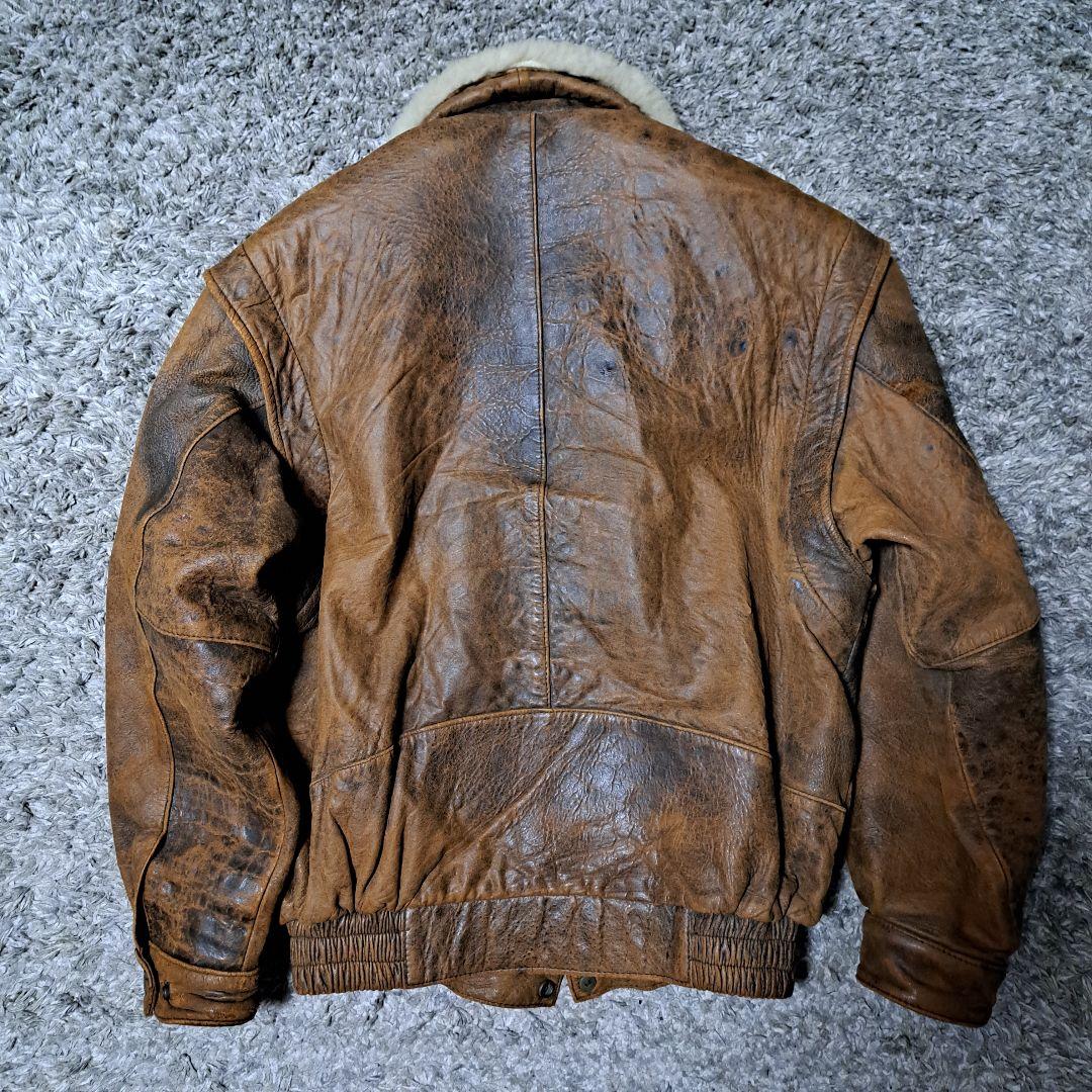 【激渋】90s　GELEONE 　短丈　G-1　フライトジャケット　革ジャン