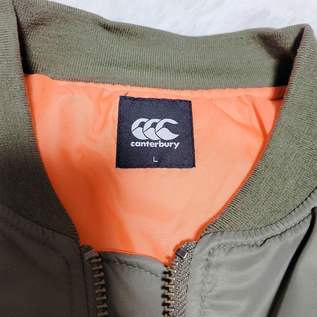 デカロゴ✨Canterbury MA-1 フライトジャケット 短丈 刺繍 L