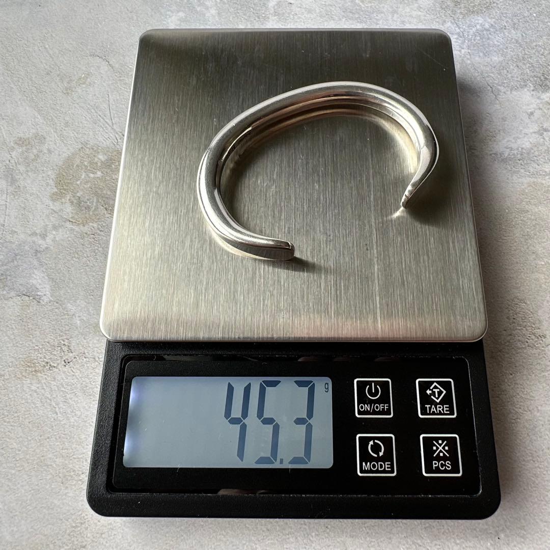 ヴィンテージ ナバホ ヘビーカフブレスレット シルバー925 USA製