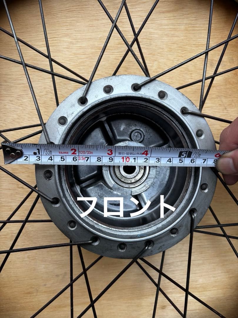 スーパーカブAA01　ホイールタイヤセット17インチ　当時物　旧車