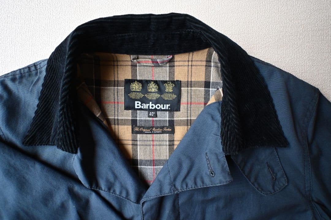 BarbourバブアーSINGLE BREASTEDCOAT コートネイビー40