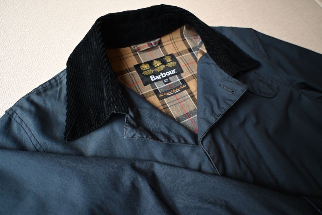 BarbourバブアーSINGLE BREASTEDCOAT コートネイビー40