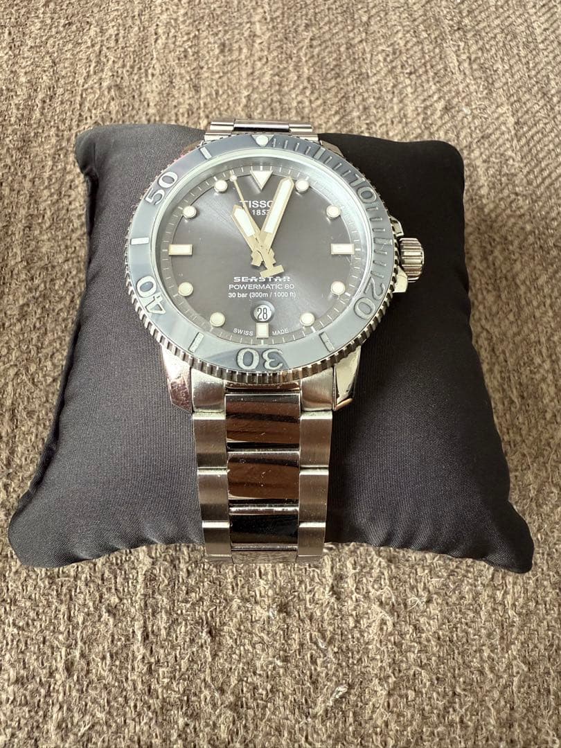 TISSOT シースター 1000 パワーマティック 80 文字盤グレー