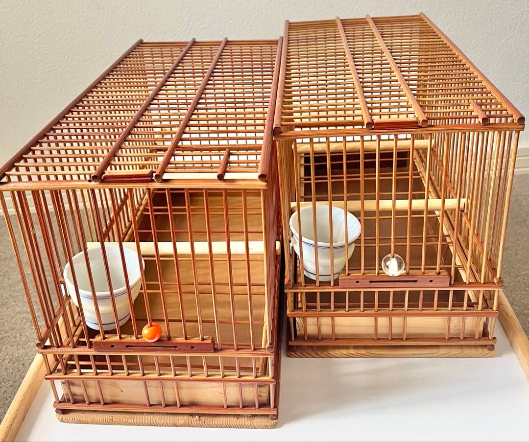 山一竹籠　メジロ籠