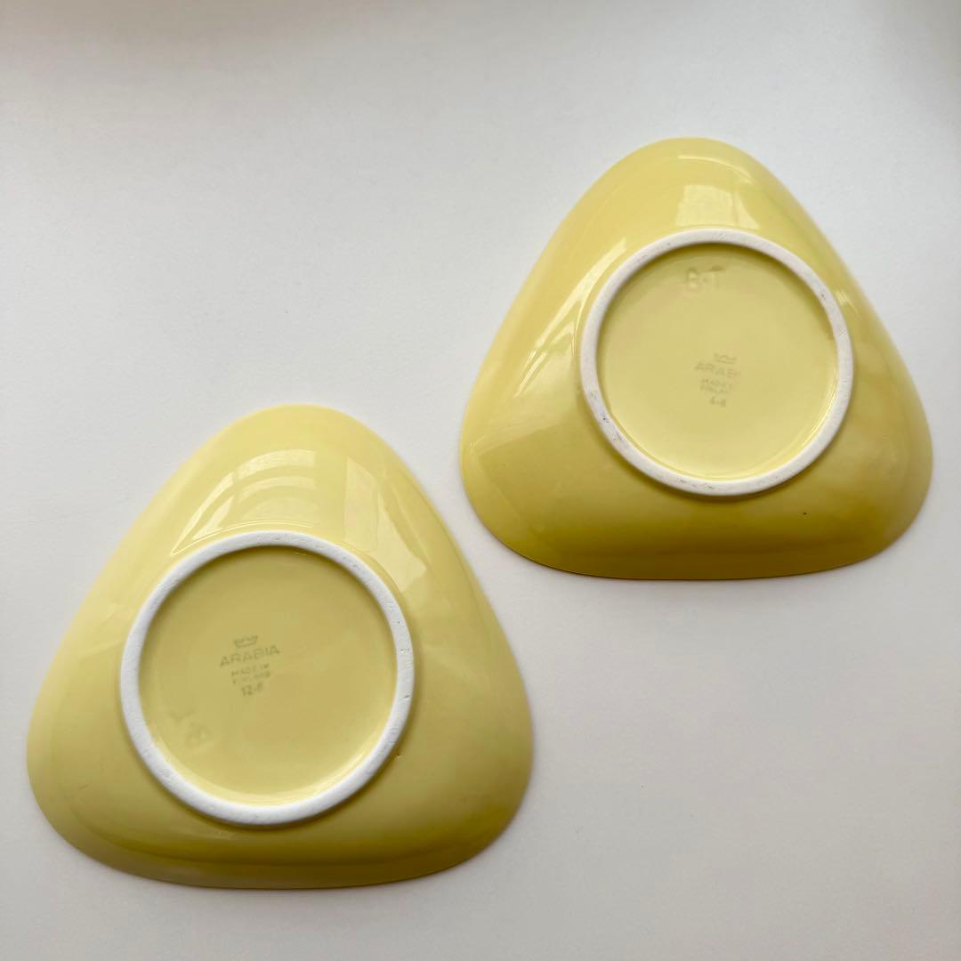 アラビア　キルタ　トライアングルプレート　2枚セット