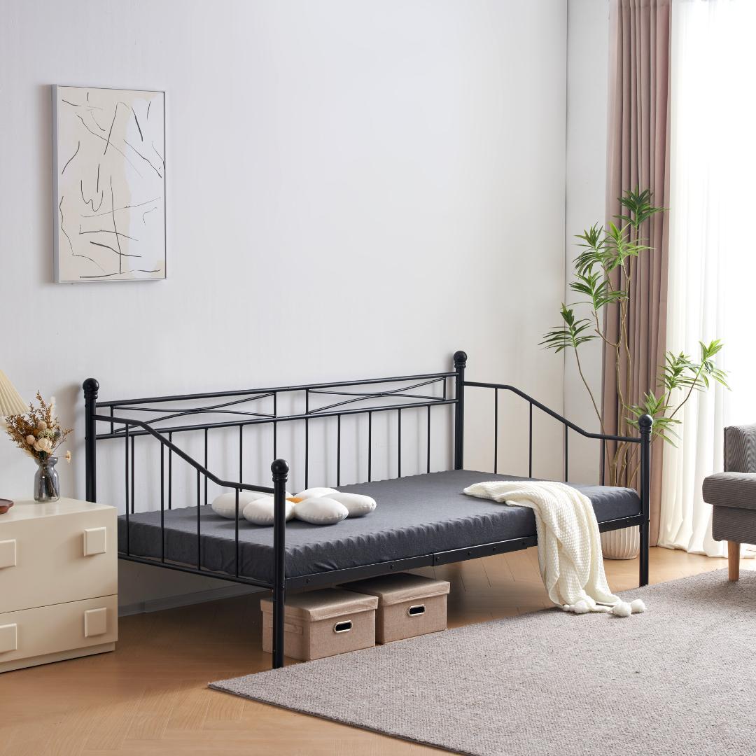 数量限定！シングル・Sパイプベッド一人暮らし 収納 1人用　2COLOR