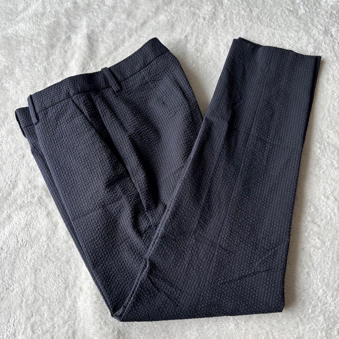 ✨️美品 Theory セオリー サッカー生地 セットアップ ネイビー スーツ