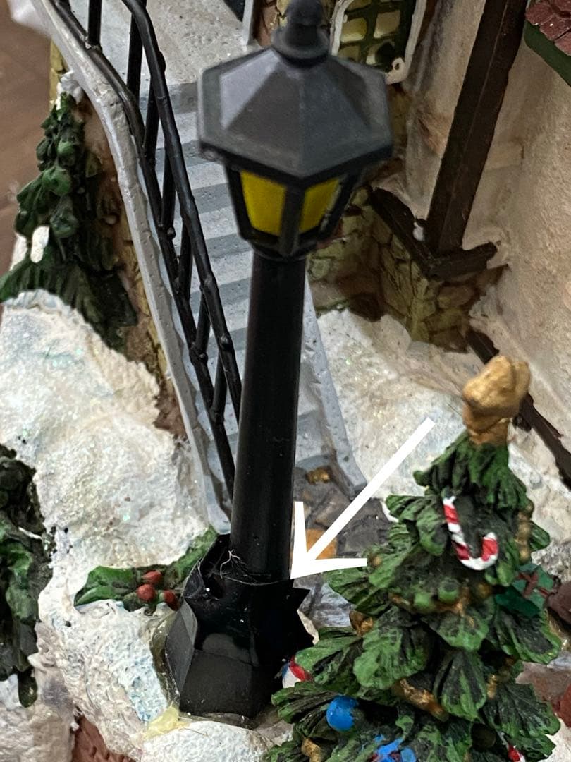 ビンテージ　クリスマス駅舎の装飾品 動く列車　音楽が流れます