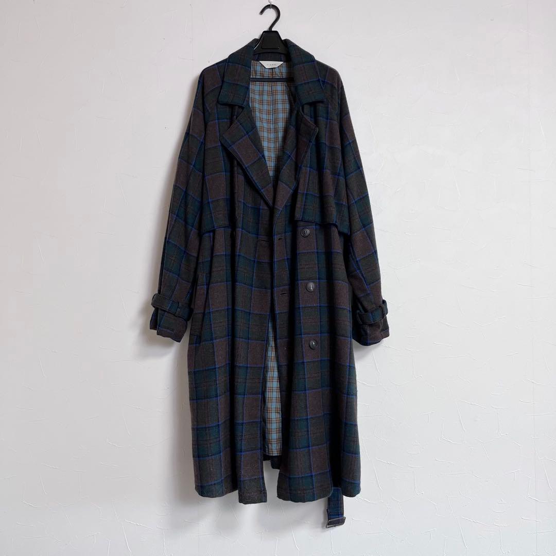 jieDa PLAID TRENCH COAT チェックトレンチコート　サイズ1