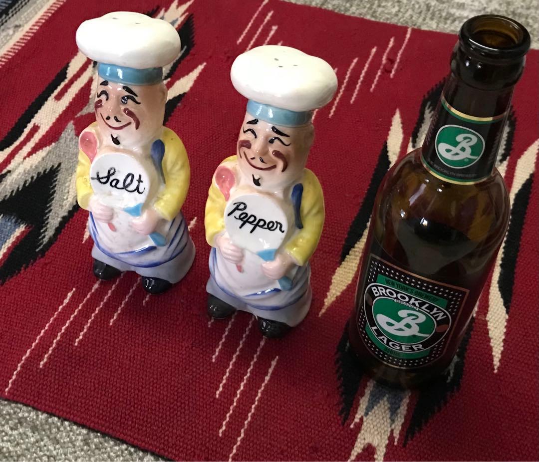 超レア 日本製 50's-60's Salt&Pepper 陶器 調味料入れ