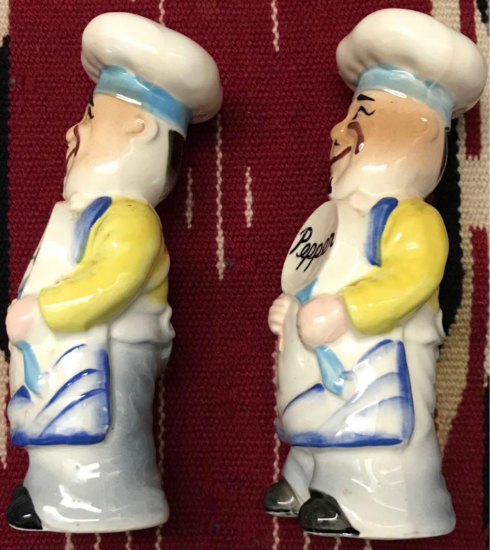 超レア 日本製 50's-60's Salt&Pepper 陶器 調味料入れ