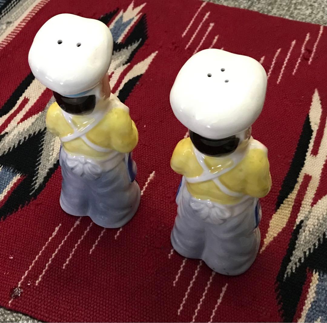超レア 日本製 50's-60's Salt&Pepper 陶器 調味料入れ