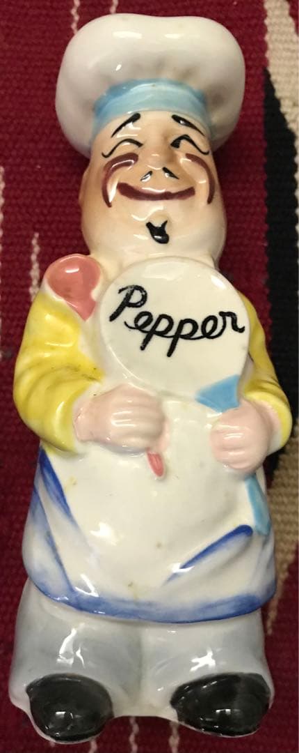 超レア 日本製 50's-60's Salt&Pepper 陶器 調味料入れ