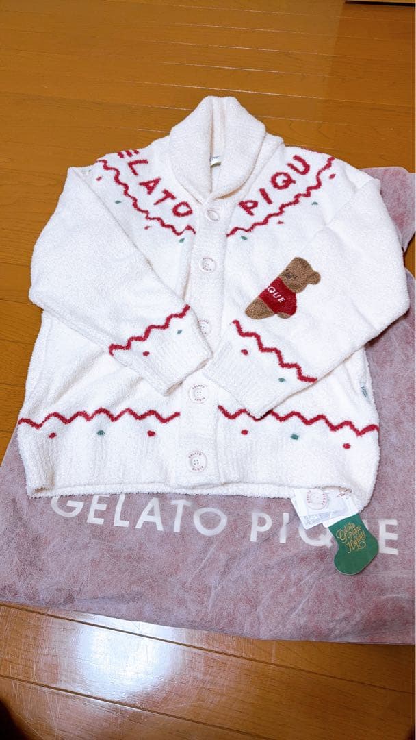 GELATO PIQUE ホワイトカーディガン