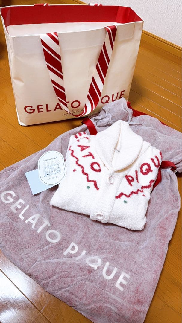 GELATO PIQUE ホワイトカーディガン