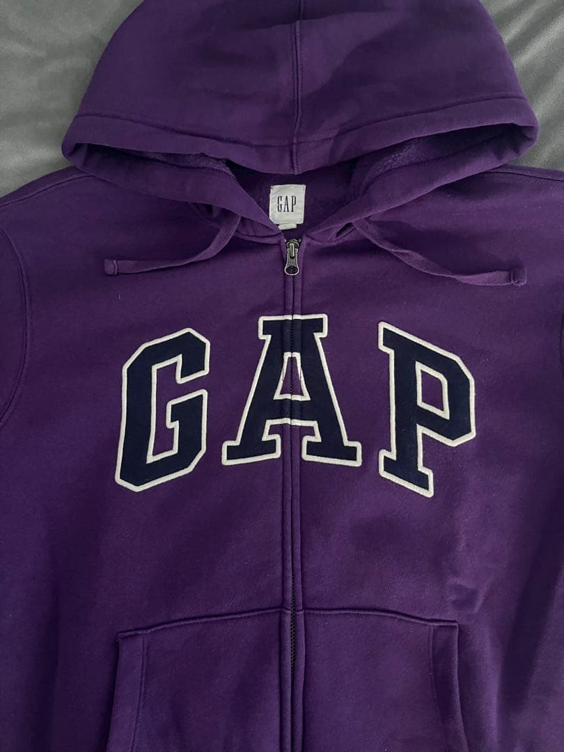 希少 GAP パープル ジップパーカー 紫 XS