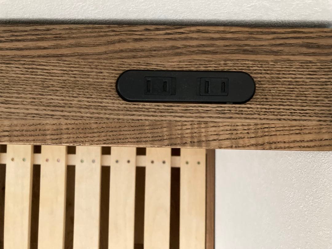 リセノ ダブルベッド folk フォーク ブラウン+収納2点セット