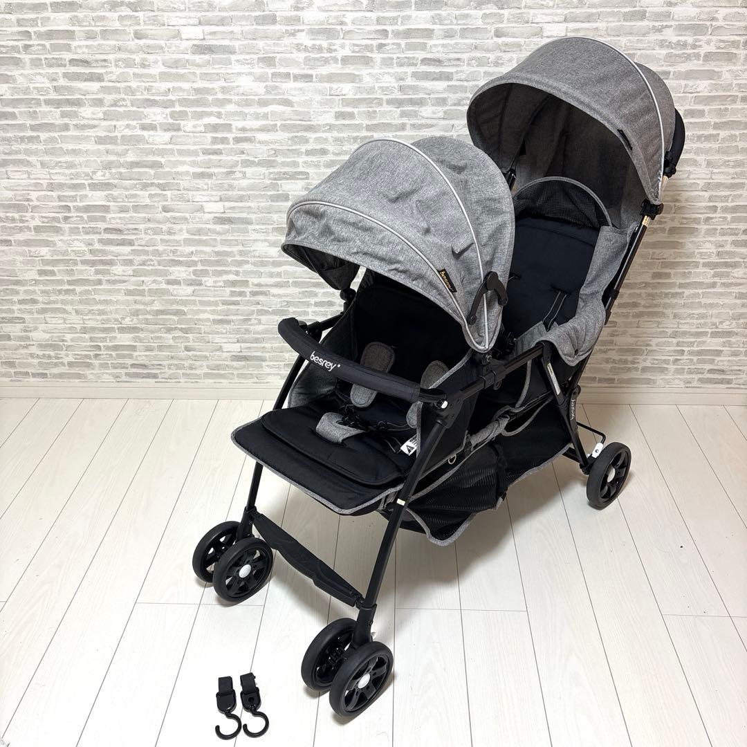 besrey ベスレイ 二人乗りベビーカー 縦型 双子 兄弟