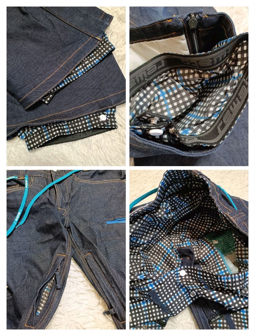 rew ウェア スノーボードウェア ゴアテックス ジャケット デニム L