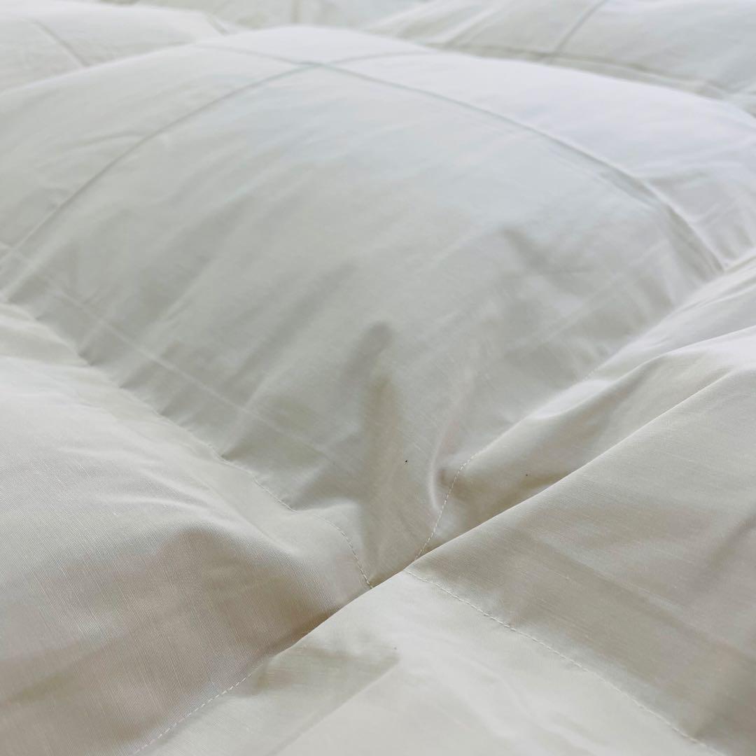 羽毛布団 ダブル 増量 抗菌防臭羽毛 日本製 サンドベージュ色 訳あり特価