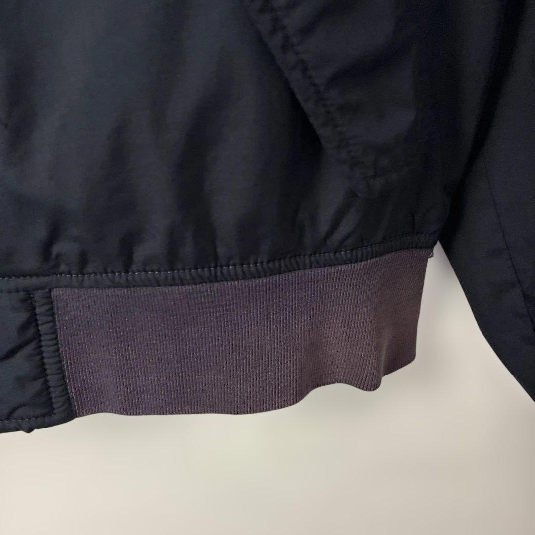 ポロラルフローレン　スイングトップ　ネイビー紺色　刺繍ロゴ　ナイロン　スウィング