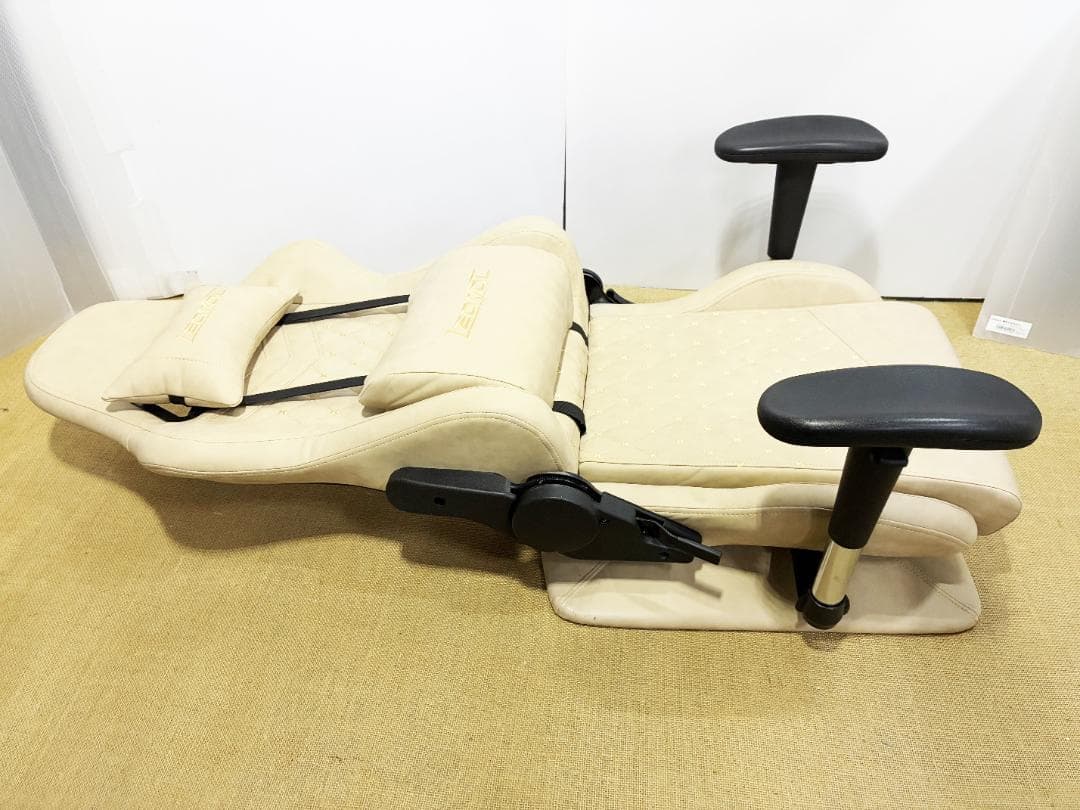 ★LEOVOL ゲーミングチェア【LEOVOL 座椅子 ベージュ】FOK3