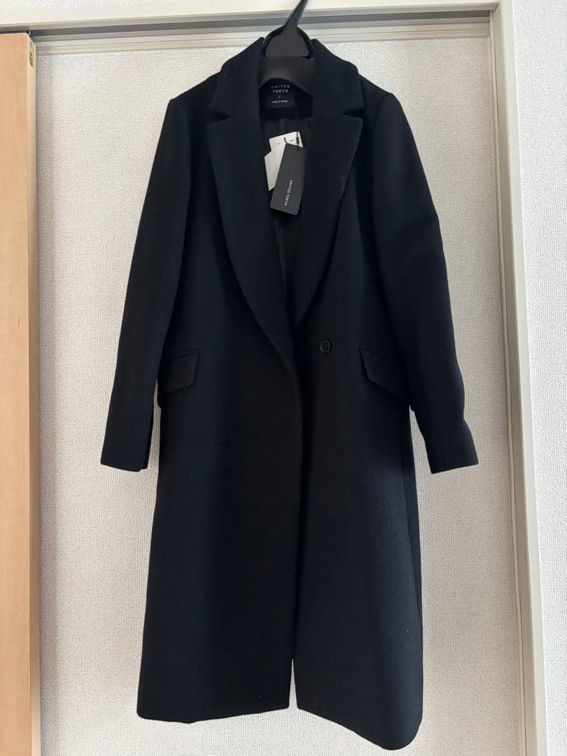 ★新品未使用UNITED TOKYO ブラック チェスターコート