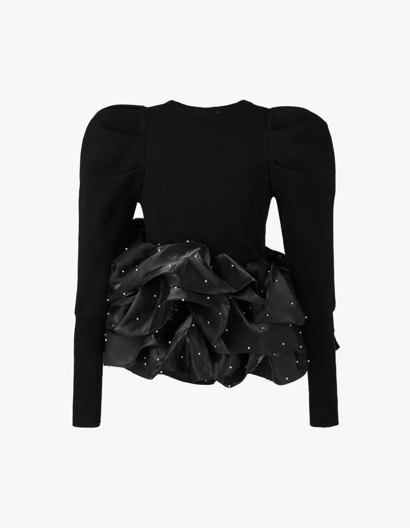 bibiy AMELIE PEPURAMU KNIT ブラック