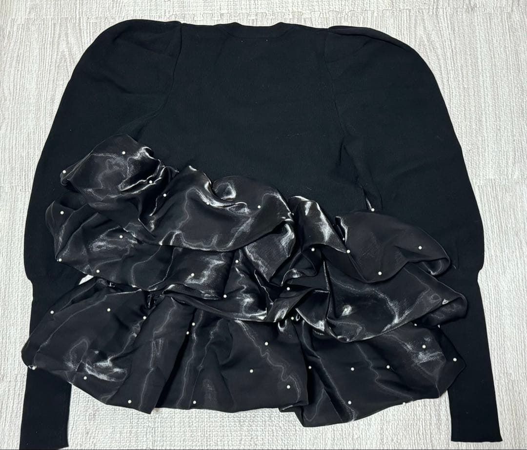 bibiy AMELIE PEPURAMU KNIT ブラック