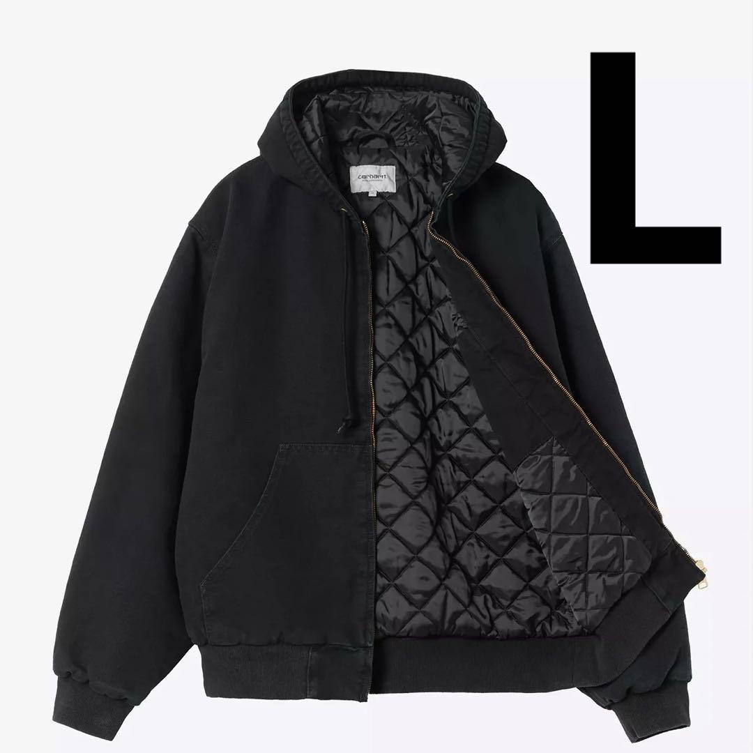 完売 Carhartt Active Jacket Black Canvas L