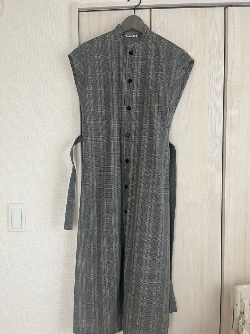 【美品】AURALEE チェックワンピース