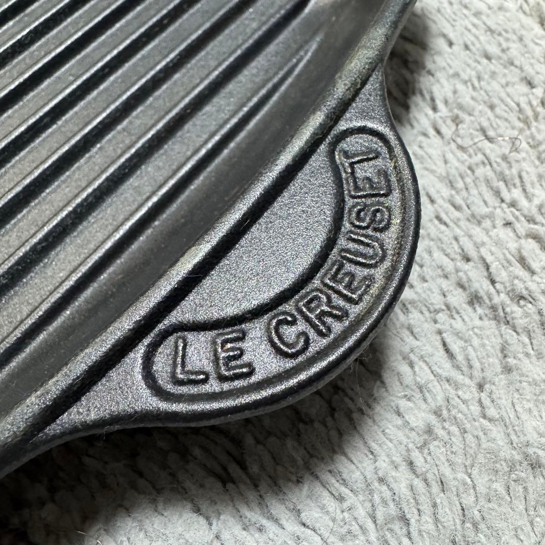 【未使用】ル・クルーゼ スクエア スキレット グリルパン ブラック