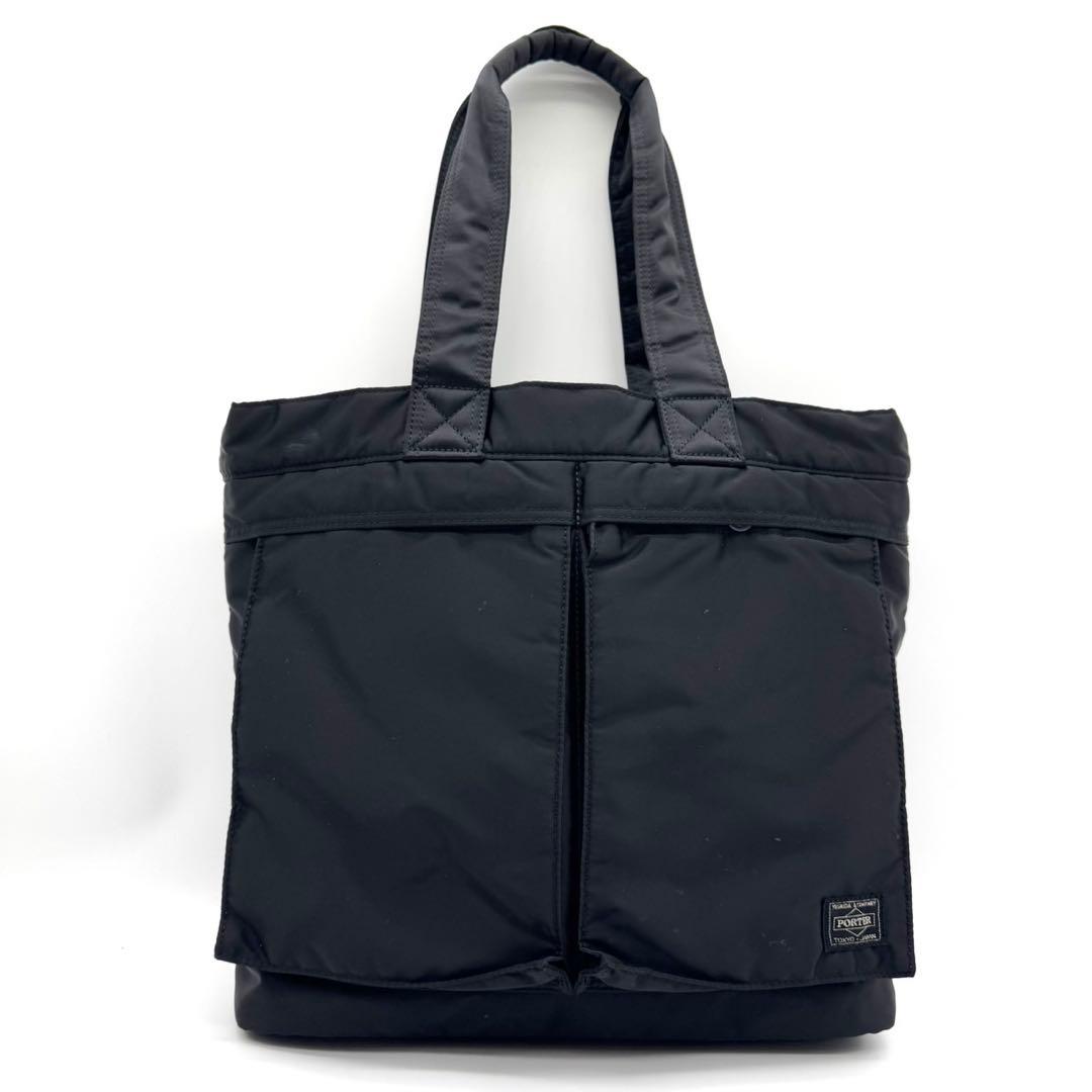極美品✨ポーター トートバッグ タンカー TANKER A4収納 ブラック