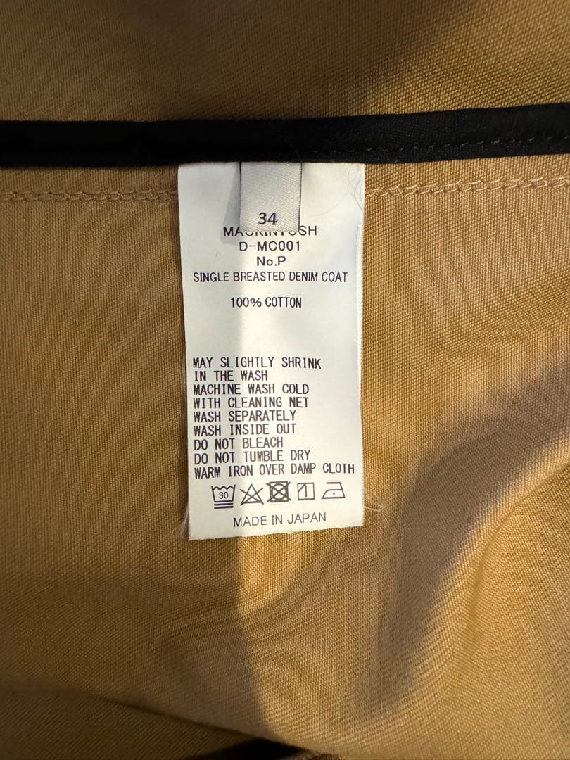 MACKINTOSH マッキントッシュ　別注 ダンケルド チノ　34 ベージュ