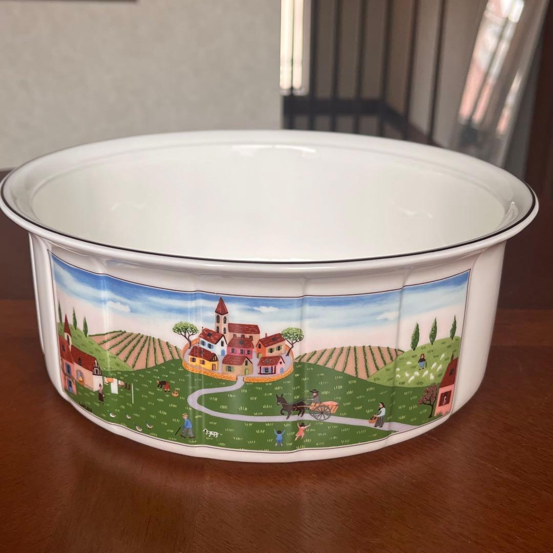 【レア美品】ビレロイ＆ボッホ★ナイーフ★ラージココット、ボウル