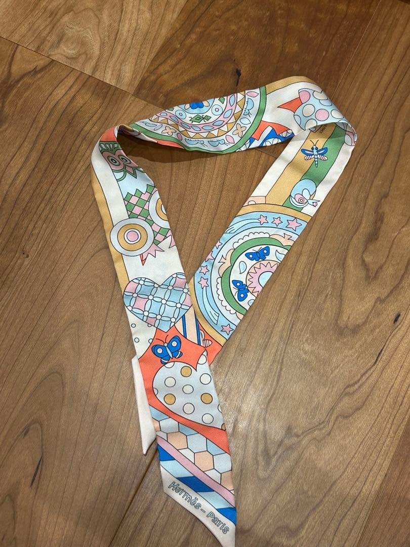 【送料込】 【最終値下げ】エルメス　ツイリー　スカーフ