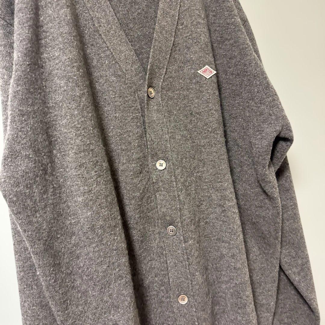 DANTON ダントン　ラムウール　Vネックニットカーディガン　男女兼用