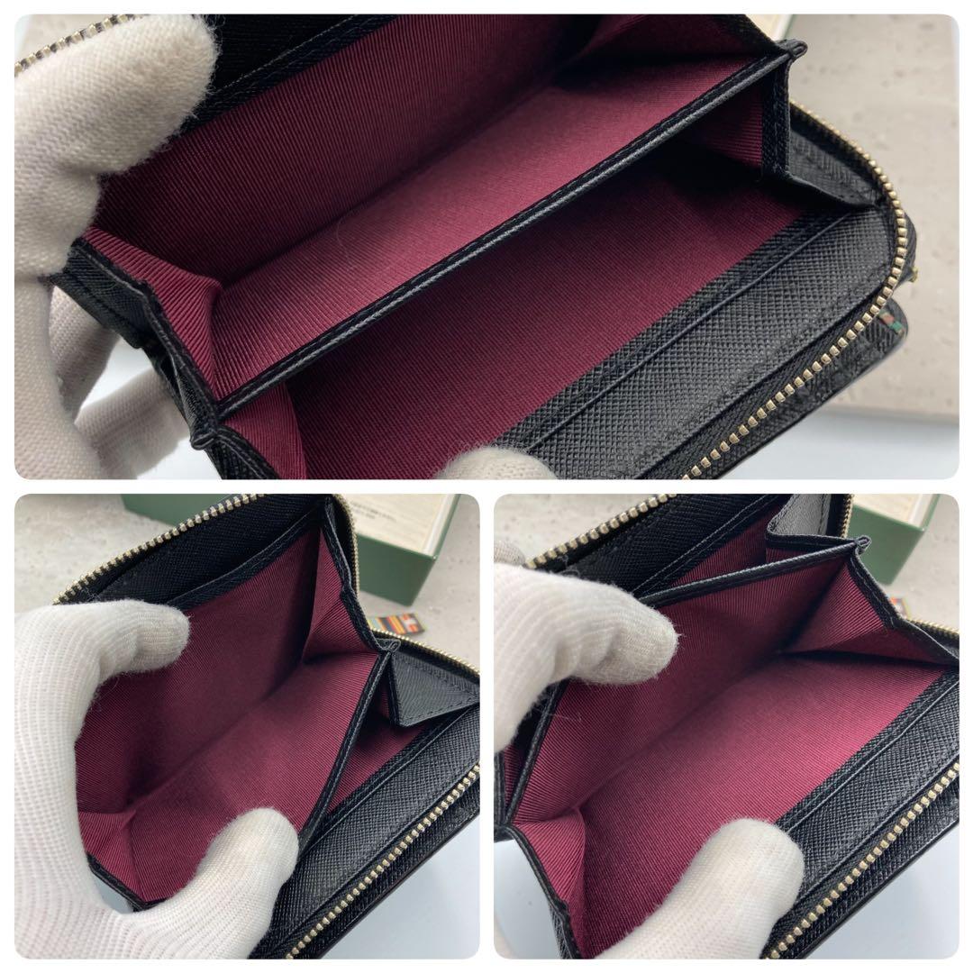 ！新品同然！　ポールスミス　折り財布　サフィアーノ　ファスナー　40A