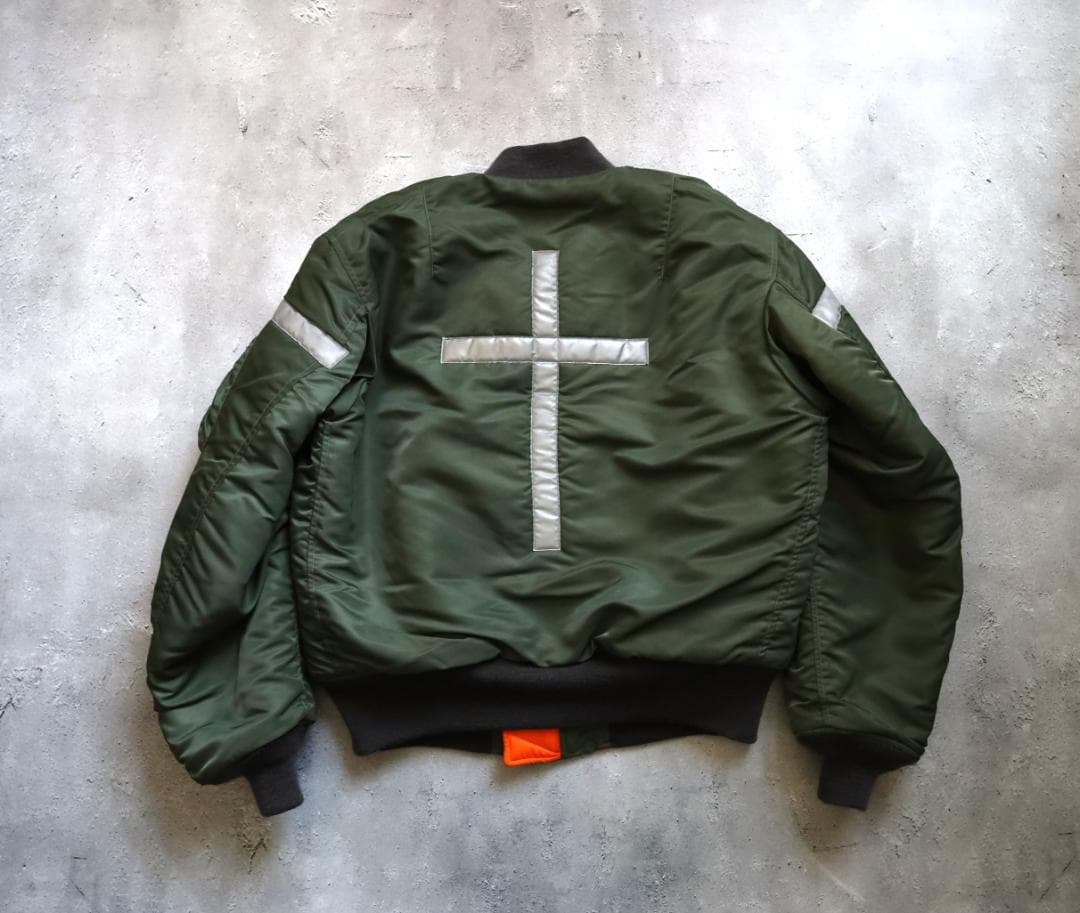 【Lサイズ】バズリクソンズ MA-1 Dタイプ リフレクター フライトジャケット