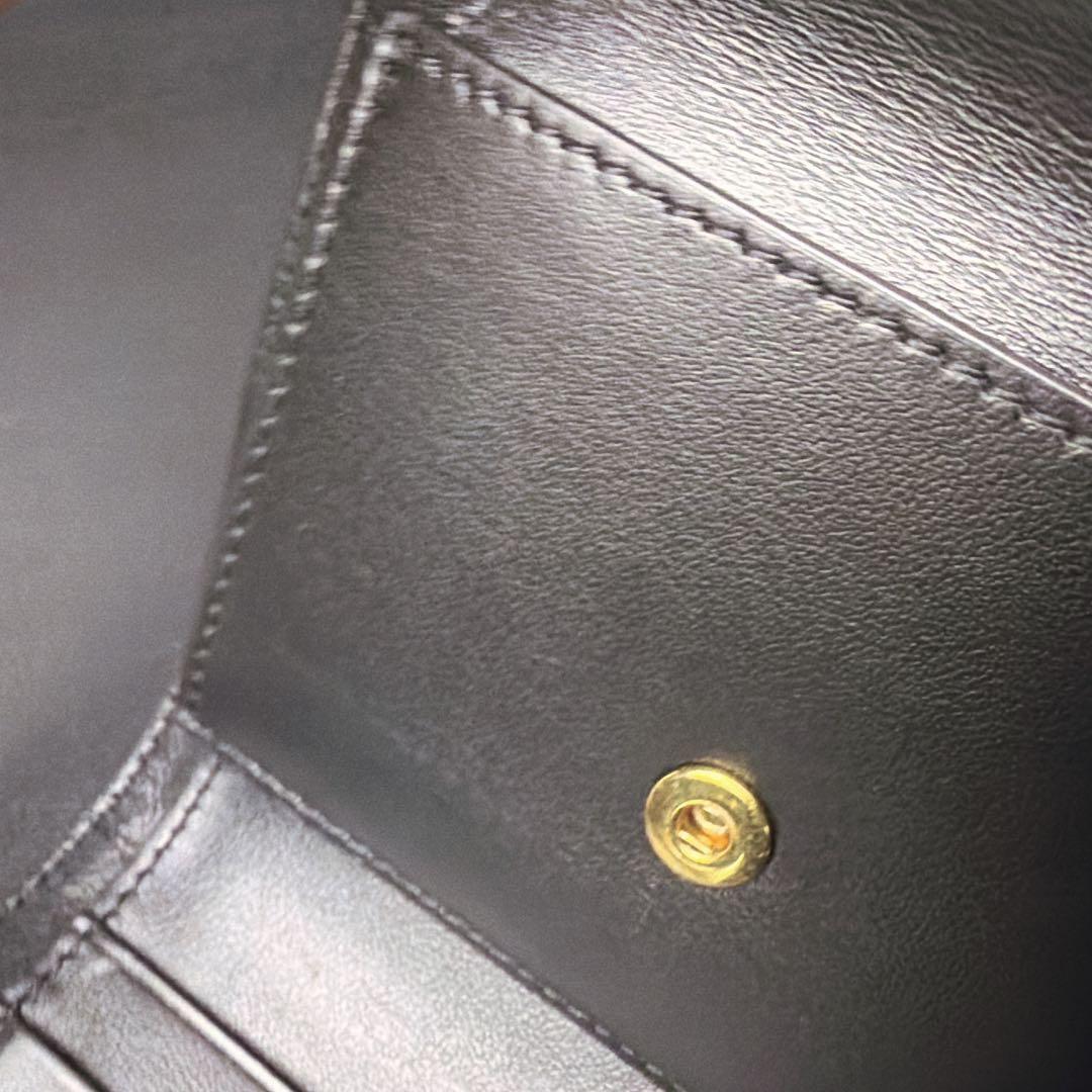 セリーヌ スモール フラップウォレット トリオンフ カーフスキン 三つ折り財布