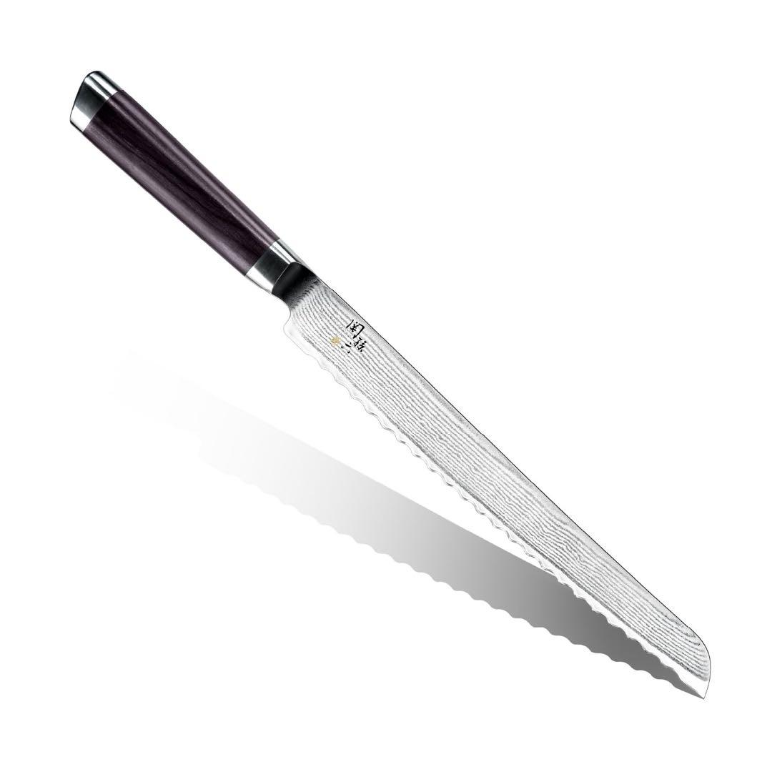 【新品未使用】貝印KAI パン切り包丁 関孫六 ダマスカス 240mm 日本製
