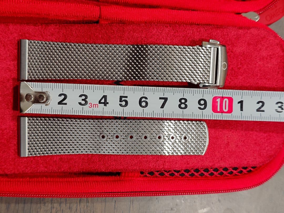 ジ*ゴ様 OMEGA オメガ 純正 ステンレス メッシュブレス 20mm ベルト