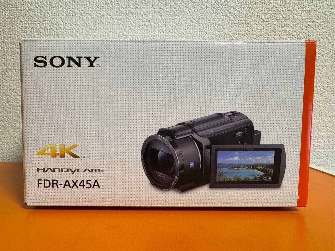 【美品】最安値SONY FDR-AX45 4Kビデオカメラ（ブラック）延長保証有