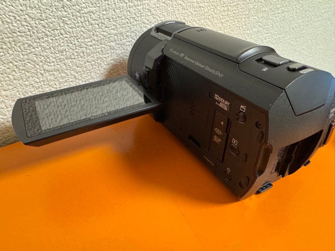【美品】最安値SONY FDR-AX45 4Kビデオカメラ（ブラック）延長保証有