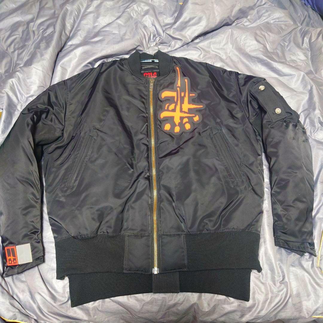 CVTVLIST CTLS ブラック BIGLOGO MA-1ジャケット