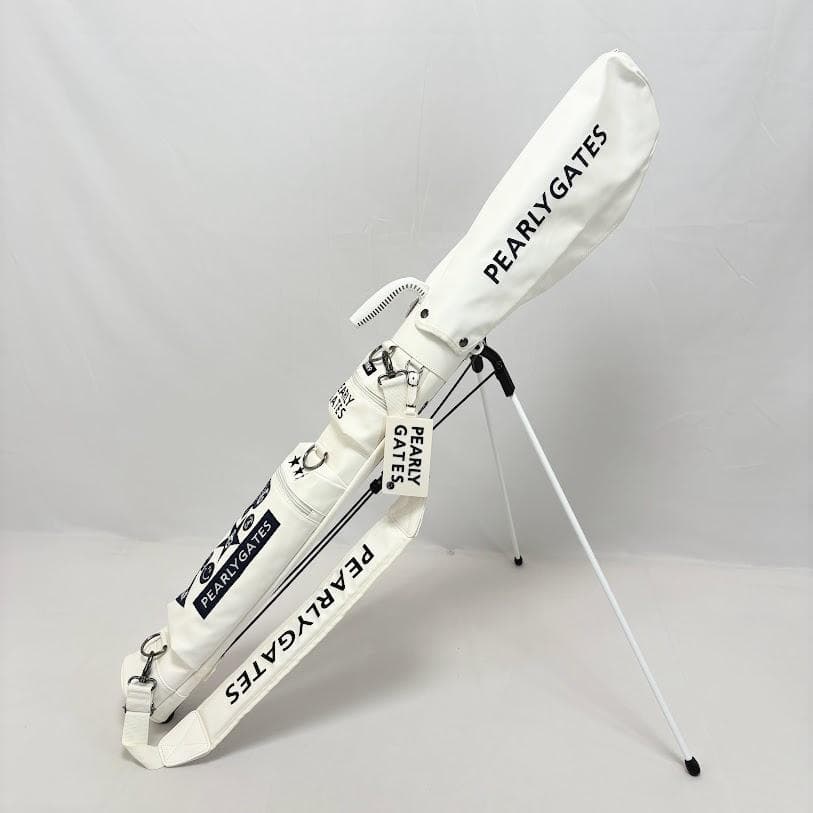 ゆりのはな　PEARLY GATES　セルフスタンドバッグ　白　H901