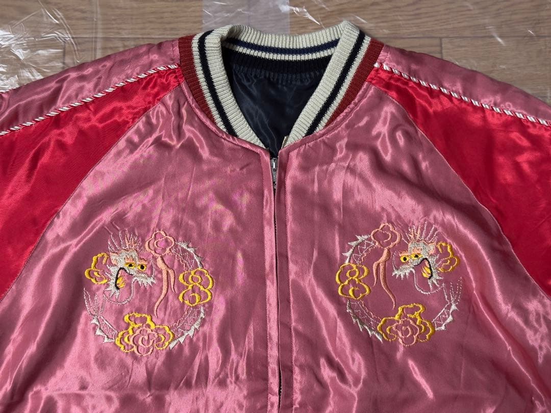 【一時的に値下げ】2022年秋冬 テーラー東洋 スカジャン サテン 龍 白虎