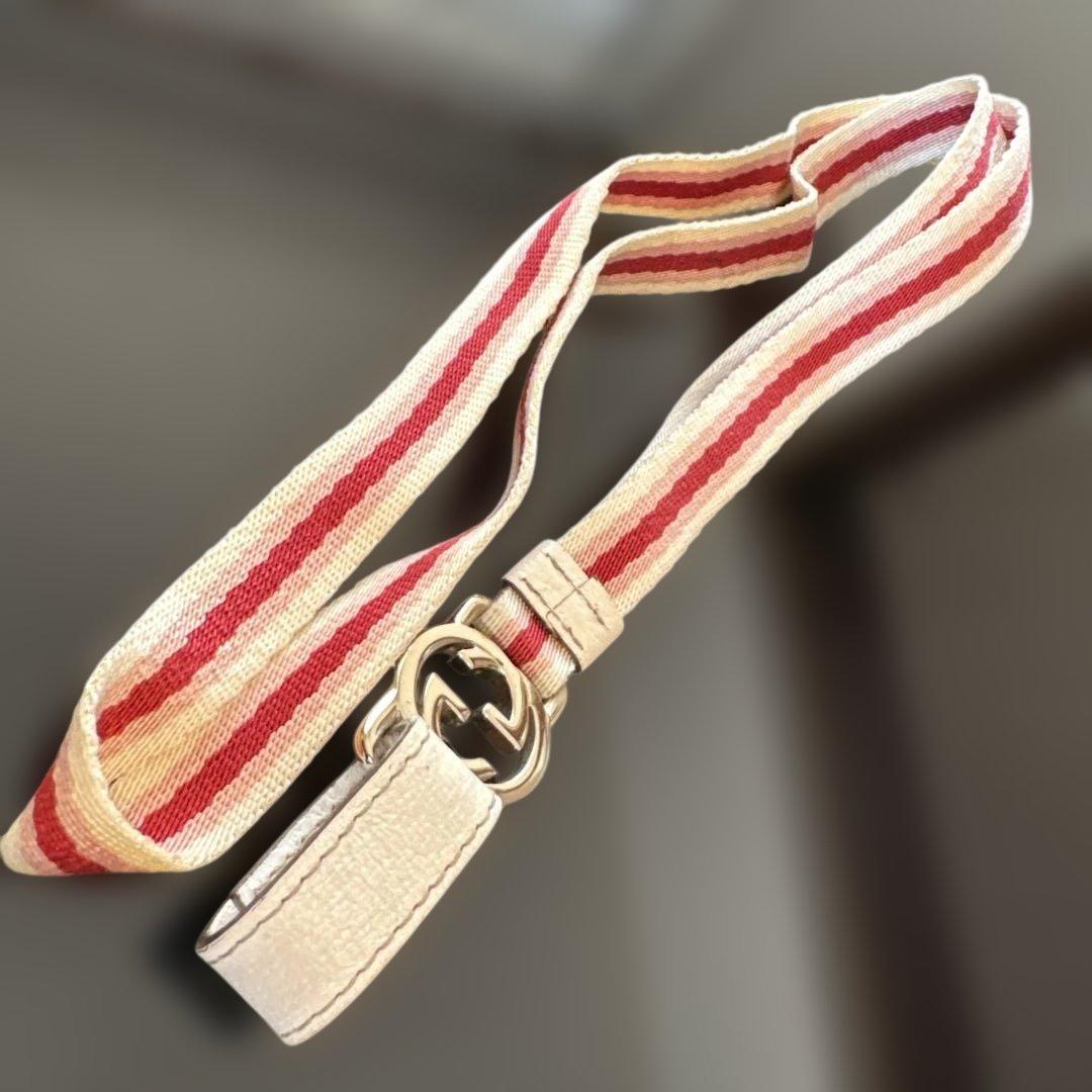 ✨GUCCI strap✨グッチストラップ　インターロッキング ネックストラップ