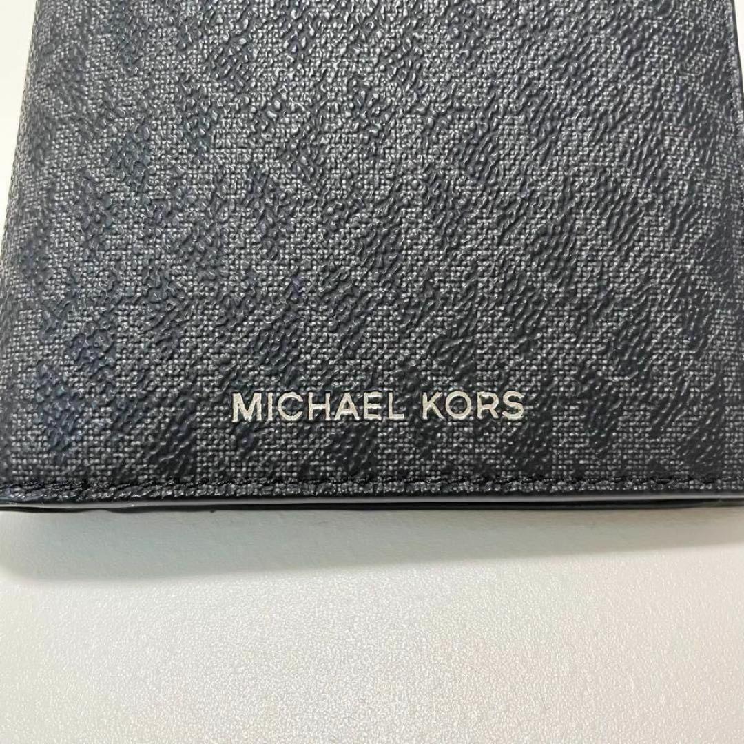 マイケルコース 折り財布 ウォレット 二つ折り ブラック レザー ラスト1個